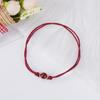 Pulsera de Hilo Trenzado con Cuentas de Cinabrio Oro Púrpura Natural Mineral Crudo Buena Suerte Cuerda para Manos de Amantes Cuerda de Mano Hongyun Segura Regalo Sencillo