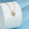 Collar de Abeja Europeo y Americano para Mujer Todo-partido de Alta Gama Zirconia Colorida Lujo Ligero Ins Cadena para Clavícula Acero de Titanio Sin Color Collar
