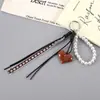 Colgante de Teléfono Móvil para Colgar en Bolso Serie Miu Otoño e Invierno Maillard de Gama Alta, Colgante Decorativo de Corazón de Melocotón Versátil y Moderno para Mujer