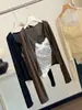 Conjunto de dos piezas para mujer: camisola sexy de encaje transparente estilo francés con lunares y almohadillas en el pecho, y cárdigan de punto, conjunto de tops de otoño
