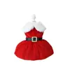 Roupas para Animais de Estimação Natal Inverno Clássico Roupas para Cães Vestido de Natal Roupa de Ano Novo Feriado Item Popular Transfronteiriço