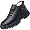 Sapatos de Algodão Novos de Inverno Transfronteiriços para Homens, Novo Estilo com Veludo Adicionado e Espessados para Aquecimento, Sapatos Casuais Masculinos, Sapatos de Couro de Negócios Tendência Atacado