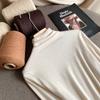 Camiseta de Fondo Tejida de Imitación Cachemira para Mujer Otoño e Invierno Suéter de Cuello Medio Suéter de Cachemira de Cuello Medio Top Suéter Interior Manga Larga