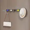 Gancho Magnético Rack de Armazenamento de Chaves para Porta de Entrada Entrada Porta de Segurança Gancho Forte em Fila Rack de Armazenamento Criativo