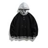 Northern Limit Marca Americana de Moda Masculina Outono 2025 Nova Cor Blocada Moletom com Capuz Unissex Patchwork Jaqueta Dois em Um
