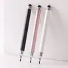 Caneta Stylus Plástica de Duas Pontas para Celulares e Tablets Caneta Capacitiva Universal com Disco para Pintura e Anotações