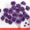 Rosas de Creme Simuladas de 3 Cabeças, Decoração de Fundo para Casamento, Arranjo de Flores para Guia de Estrada, Flores de Seda Estilo Europeu para Casamento, Flores Artificiais