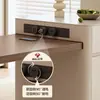 Nueva Mesa de Isla Pieza Única Color Nogal Antiguo Suspendida Retráctil Hogareña Caída Media Apartamento Grande y Pequeño