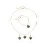 Conjunto de collar y pendientes con ambiente navideño, ideal para el diseño de moda transfronterizo de Europa y Estados Unidos, joyería navideña.