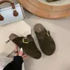 Mules cerrados para mujer estilo Birkenstock con plataforma alta, modelo nuevo Otoño/Invierno 2026, sandalias slip-on extremadamente estilosas