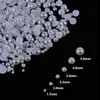 Perlas Rosas al por Mayor 4mm 5mm Decoraciones para Uñas Semircírculo Perlas Redondas Planas Base Inferior Perlas de Burbuja Transparentes 3D Perlas de Sirena Pedrería