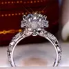 Jiunuo deseo cruzado nuevo anillo personalizado hueco de diamante joyería de boda europea y americana anillo de compromiso