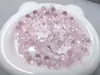 6mm 8mm Furo Transversal Cristal de Morango Cristal Multifacetado Contas Soltas DIY Pulseira Feita à Mão Acessórios de Joias para Pendurar no Carro Contas