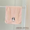 Linda Toalla de Baño para Mujer Envoltura para el Hogar Bordada Perro Blanco Secador de Pelo Gorro Juego de Tres Piezas Estilo Coreano de Dibujos Animados