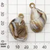 Venta al por mayor de fábrica mixto 44 colgante de concha de caracol acrílico artesanías hechas a mano joyería pequeños accesorios de colgante de tornillo
