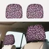 Capas de encosto de cabeça com estampa de leopardo de comércio exterior podem ser feitas de acordo com o seu design, capas de encosto de cabeça elásticas universais resistentes ao desgaste e à prova de poeira