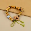 Pulseras de Granos de Café Reales al por Mayor para Fabricantes con Sabor a Café, Pulseras de Cuentas de Jingdezhen, Accesorios de Mano para Hombres y Mujeres, Souvenirs de Viaje