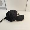 Gorra de Béisbol Vintage Estilo Americano de Primavera con Cinta Larga Bordada con Letras Gorra de Primavera para Niños y Niñas