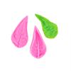 Folha Rosa Pétala Folha Molde de silicone Peônia Simulação Flor Axuose Dupla face Padrão Açúcar Flor Molde de silicone