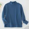 Ropa Interior de Punto para Niños para Otoño, Ropa Interior para Niños y Niñas, Tops de Punto para Niños Mayores, Suéteres de Cuello Alto de Algodón Cálido para Niños Pequeños
