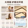 Lámpara de techo para sala de estar, estilo de mediados de siglo, veta de madera de nogal, mármol sintético, protectora para los ojos, espectro completo, luminaria para toda la casa, hierro nuevo