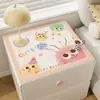 Bonita alfombrilla para mesita de noche, impermeable y a prueba de aceite, alfombrilla de mesa sin lavado, cubierta antipolvo para refrigerador, mantel para lavadora, alfombrilla protectora