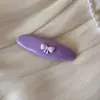 Pinza para el cabello de alta gama coreana con lazo en forma de corazón, fresca y dulce, Pinza para el flequillo ovalada con forma de gota de agua, Accesorio para el cabello
