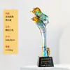 Novo Troféu de Cristal de Vidro com Animal, Troféu Comemorativo de Prêmio de Funcionário Destaque, Troféu de Aniversário de Alto Padrão e Atmosférico