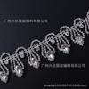 Amazon venta caliente exportación en stock gota de agua borla cadena de diamantes cadena de pedrería accesorios de joyería DIY accesorios de ropa de vestido de novia