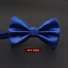 Vestido de Corbata de Moño Plegable de Color Sólido Boda Hombres Estilo Británico Coreano Moderno Doble Capa Boda Novio Corbata de Moño para Hombres y Mujeres