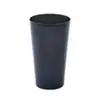 Suministro de fábrica taza de boca ancha plástico colorido vaso de agua vaso para gárgaras destapado taza de cuerno pp creativo color sólido