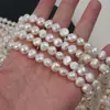 Perlas de agua dulce naturales con brillo por ambos lados, perlas sueltas barrocas, accesorios para joyería DIY, materiales para collares y pulseras