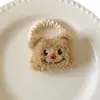 Fofo Urso de Manteiga Corda de Cabelo Grampo de Cabelo Desenho Animado Fofo Divertido Coração de Menina Corda de Cabelo Tendão de Borracha Acessórios de Cabelo para Rabo de Cavalo Novo Estilo