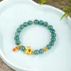 Pulsera de Jade Azul de Agua Natural para Mujeres Nacidas en el Año del Caballo, un Regalo de Año Nuevo para Miembros de la Familia