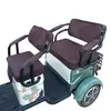 Adecuado para asiento de triciclo eléctrico Yadi C18, funda de asiento, protección solar, impermeable, cuero engrosado, funda de asiento universal para cuatro estaciones