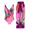 Traje de Baño Conservador Conjunto Europeo y Americano 2025 Cubre Vientre Delgado Vacaciones Playa Aguas Termales Bikini Conjunto Retro Francés