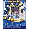 Conjunto de Balões de Aniversário Infantil para Crianças de 1 a 5 Anos, Suprimentos de Decoração para Cena de Festa, Conjunto Completo para Meninos e Meninas