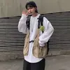 Estilo Nuevo de Verano Estilo Funcional Chaleco Táctico de Tirantes Bolsillo Grande con Cinta Exterior Chaleco para Hombres y Mujeres Chaleco Exterior de Herramientas Japonés