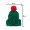 Bufanda Mini de Hilo Navideña, Gorro Navideño, Muñeca DIY, Botella de Vino, Decoración para Bebidas, Accesorios para Muñecas, Mayoreo