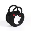 Bolsa de dulces de mano creativa para niños de Halloween, bolsa de regalo de tela no tejida para hacer tú mismo, bolsa de regalo de tela de fieltro tridimensional, venta al por mayor