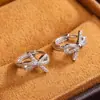 Puños de Oreja de Lazo de Gama Alta para Mujer, Nuevos Pendientes de Aro Pequeños Exquisitos de Moda, Pendientes Versátiles Simples y Elegantes, Venta al por Mayor
