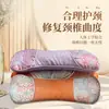 Almohada de Hueso de Ajenjo Calefactora Eléctrica Estilo Nacional Patchwork de Seda Almohada de Ajenjo Ayuda Multifuncional para Dormir Almohada de Soporte para el Cuello Almohada Cervical