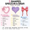 Globo de corazón grande hueco estilo ins de Amazon transfronterizo con mariposa de 46 pulgadas para el Día de San Valentín y la confesión del Festival Qixi