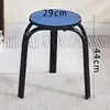 Banquillo de color Banquillo para cambiarse los zapatos Silla de reunión para restaurante Silla de barra de acero Silla alta Silla redonda Silla apilable Banquillo para el hogar