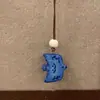 "Colección de Poesía Pájaro Pluma" Nuevo Collar Pájaro Azul Diseño Retro Lindo de Nicho Cadena Versátil para Suéter Hecha a Mano
