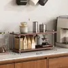Novo Rack de Armazenamento Estilo Retrô para Sala de Estar Escritório Mesa Espaço Estreito Rack de Armazenamento para Copos de Água Perfume Exibição Multifuncional