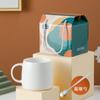 [Processamento e Personalização] Conjunto de Presente Souvenir de Caneca Cerâmica com Esmalte Colorido Caneca com Logo de Reunião Anual Caixa de Presente