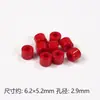 Color Sólido Acrílico Perforado 6*5mm Cuentas Cilíndricas DIY Cadena para Teléfono Móvil Pulsera Collar Accesorios de Joyería Material de Cuenta Espaciadora