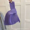 Bolso Nuevo de Punto Hueco Bolso de Mano a Juego Dopamina Bolso Tejido Bolso de Mano Verano Lana Bolso Ventilado