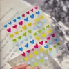 [Hasta Agotar Existencias] Tomoni Pegatinas para Uñas con Patrón Sencillo en Relieve Pegatinas de Uñas Estrellas Corazón Cruz